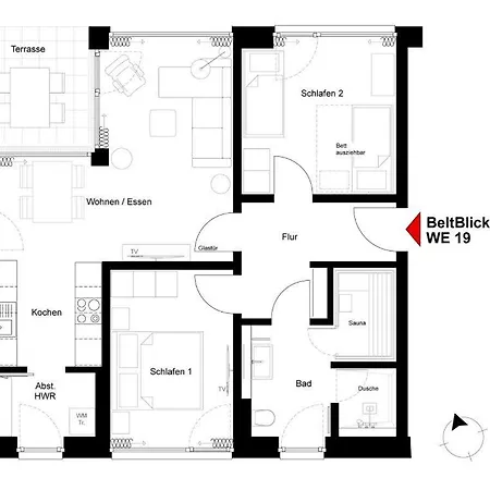 Beltblick 19 - Exklusive Mit Garten Und Meerblick Apartment